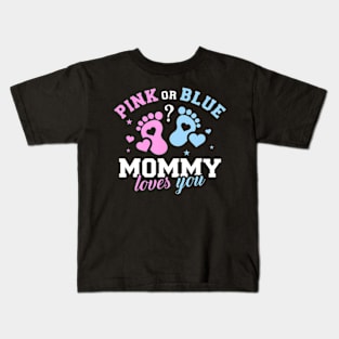 Gender reveal mommy mom Kids T-Shirt